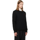 Polo Ralph Lauren Black Cable-Knit Cotton sweater