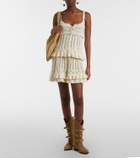 Marant Etoile Nelle cotton crochet miniskirt