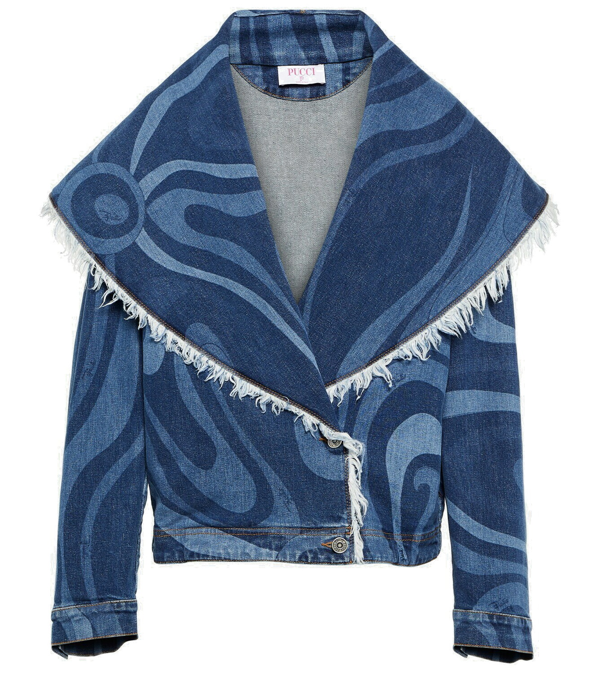 X Fusalp Printed Down Ski Jacket in Blue - Pucci