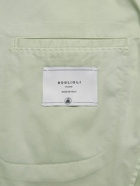 Boglioli - Slim-Fit Double-Breasted Cotton-Blend Suit Jacket - Green