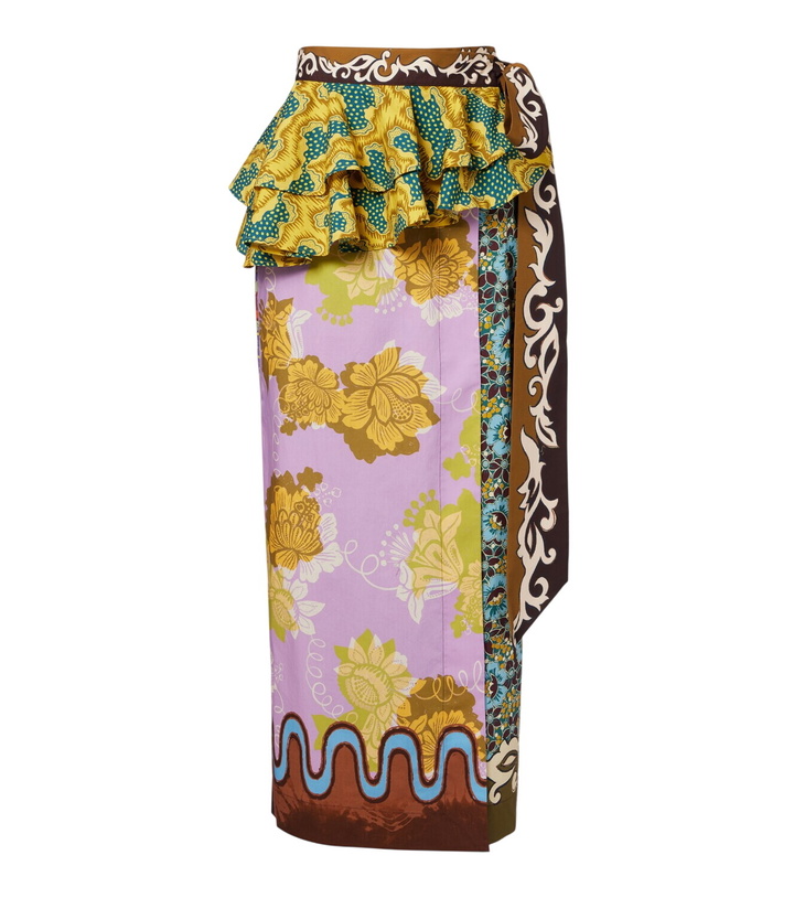 Photo: Alémais Arnie printed cotton wrap skirt