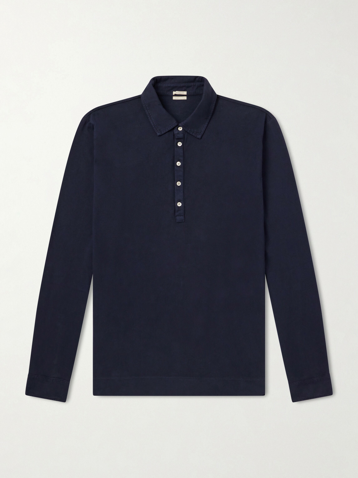 Massimo Alba - Raya Cotton-Jersey Polo Shirt - Blue