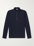 Massimo Alba - Raya Cotton-Jersey Polo Shirt - Blue