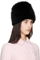 LAURA ANDRASCHKO Black Buckingham Palace Hat