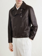 Brunello Cucinelli - Leather Jacket - Brown
