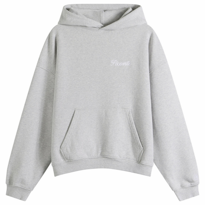 Photo: Picante Men's Tailor Chain-Stitch Hoodie in Grey Marl