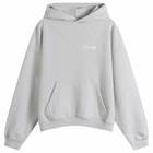 Picante Men's Tailor Chain-Stitch Hoodie in Grey Marl