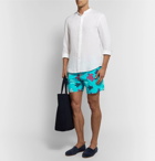 Vilebrequin - Moorea Mid-Length Printed Swim Shorts - Men - Turquoise