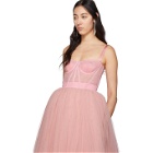 Dolce and Gabbana Pink Tulle Bustier Dress