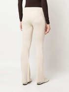 AERON Ribbed-Knit Flared Trousers