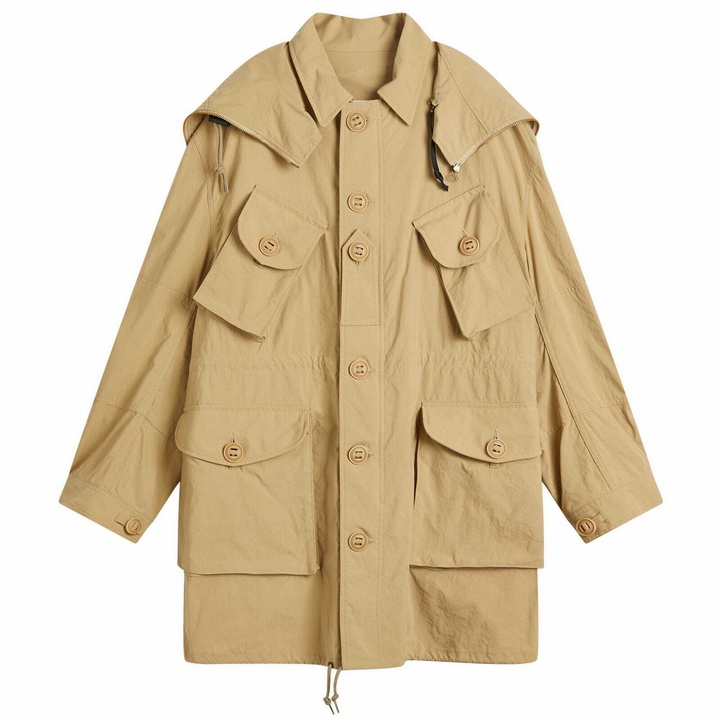 Photo: Junya Watanabe MAN Men's x C.P Company Nylon Oxford Goggle Jacket in Beige