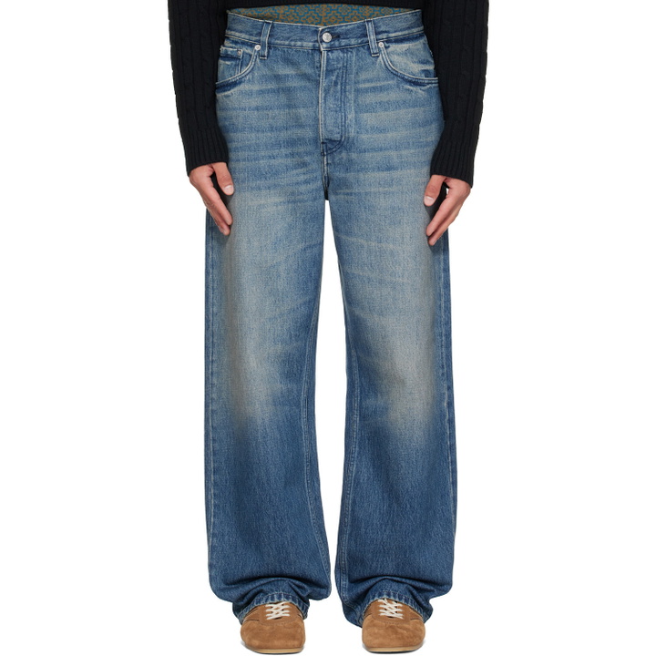 Photo: Dries Van Noten Blue Faded Jeans