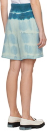 AMIRI Blue Tie-Dye Shorts