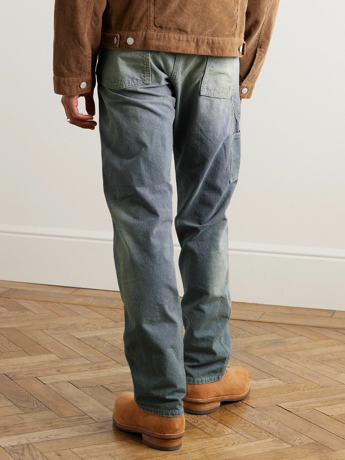 定価71000 RRL ダブルアールエル　Hopkins Jeans 新品未使用 RRL - Hopkins Straight-Leg Distressed Embroidered Jeans - Blue RRL