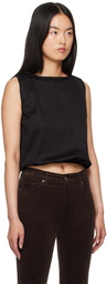 LESET Black Yoko Bateau Blouse