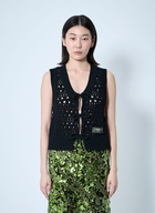 GANNI Logo Patch Vest