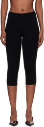 TOTEME Black Capri Knit Leggings