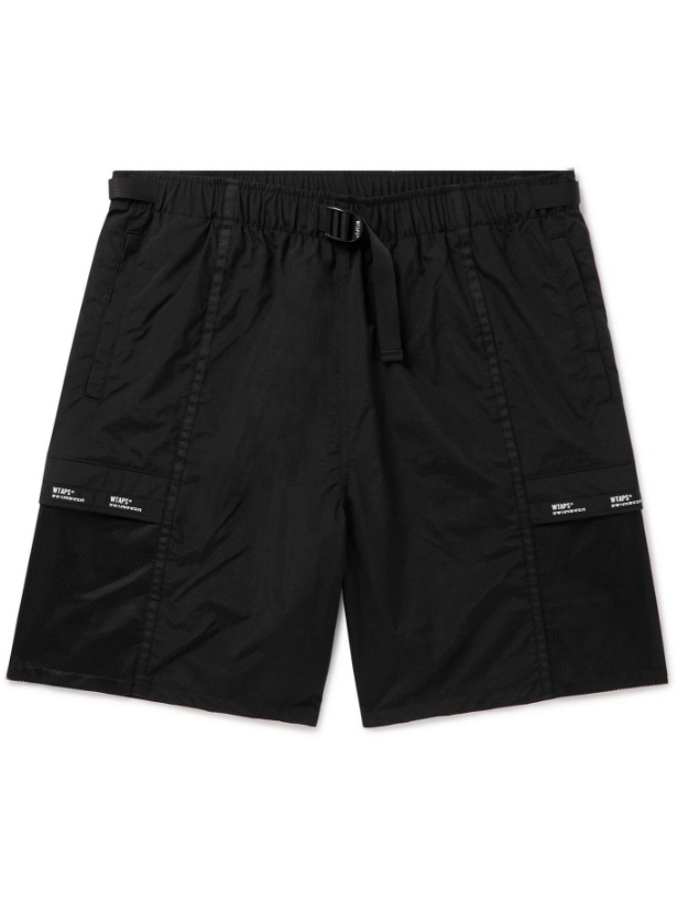 Photo: WTAPS - Belted Nylon-Taffeta Cargo Shorts - Black