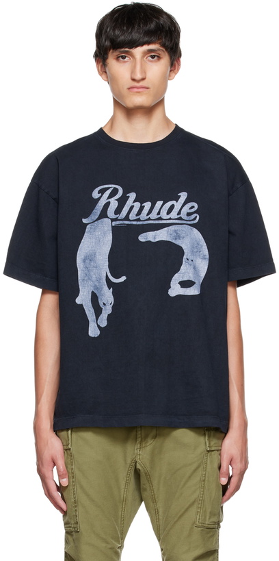 Photo: Rhude Black Printed T-Shirt