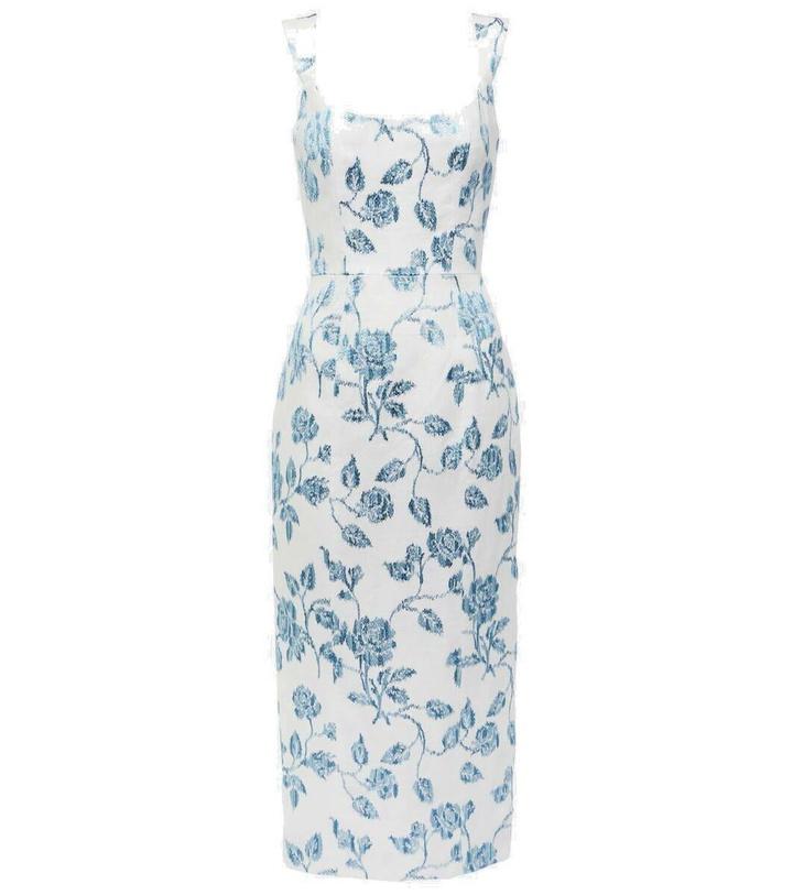 Photo: Markarian Floral linen midi dress