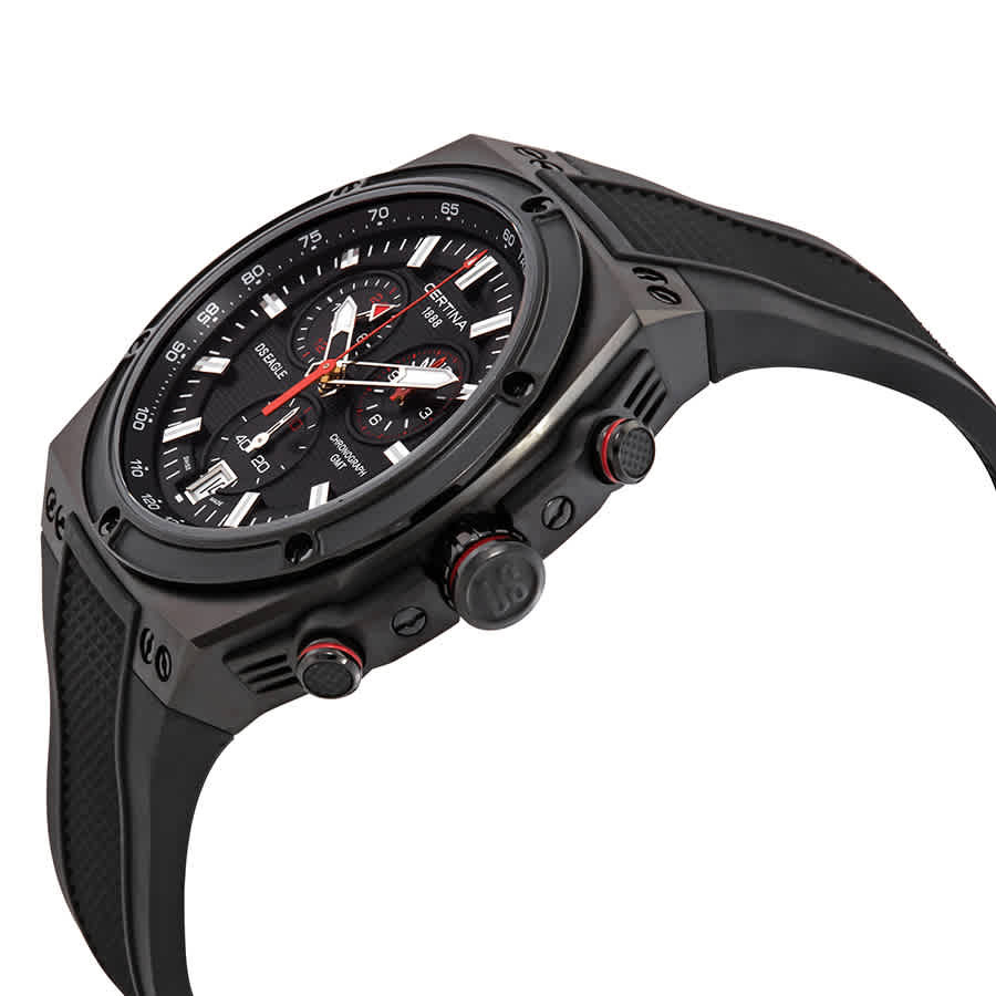 Certina DS Eagle Chronograph GMT Black Dial Mens Watch C023.739.17.051.00