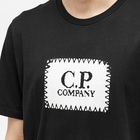 C.P. Company Men's Label Logo T-Shirt in Black