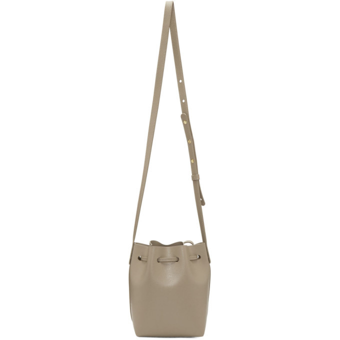 Mansur Gavriel Grey Mini Mini Bucket Bag Mansur Gavriel display picture 3