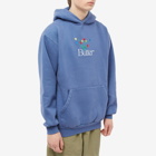 Butter Goods Men's Boquet Embroidered Hoody in Washed Navy