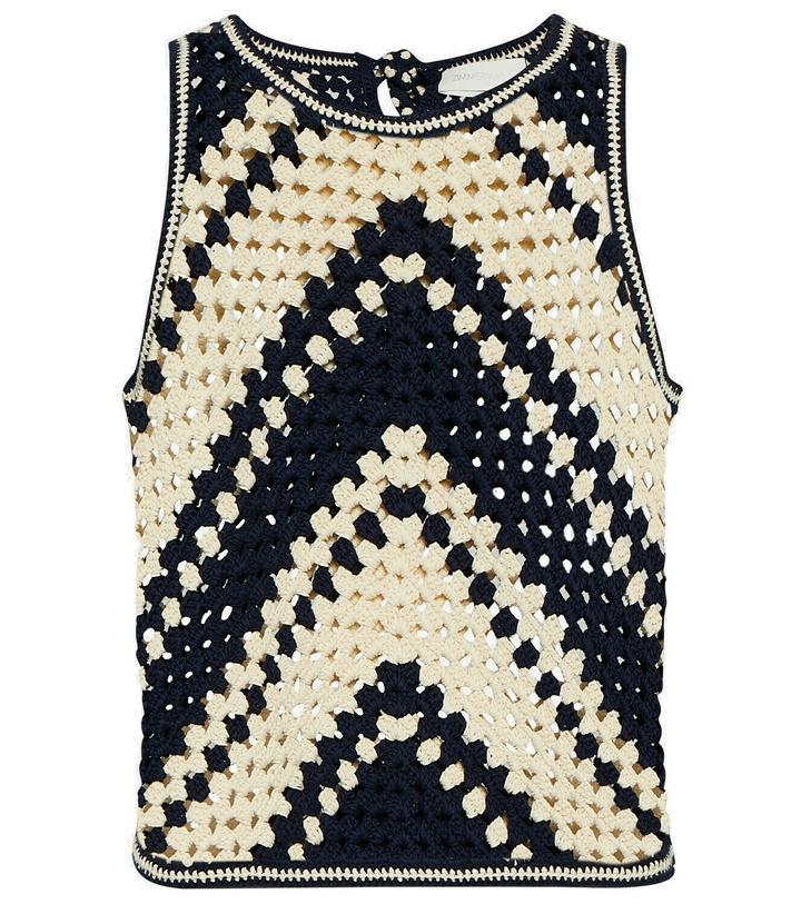 Photo: Zimmermann Chintz crochet tank top