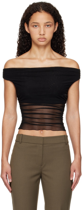 Photo: BEC + BRIDGE Black Pia Off Shoulder Tank Top