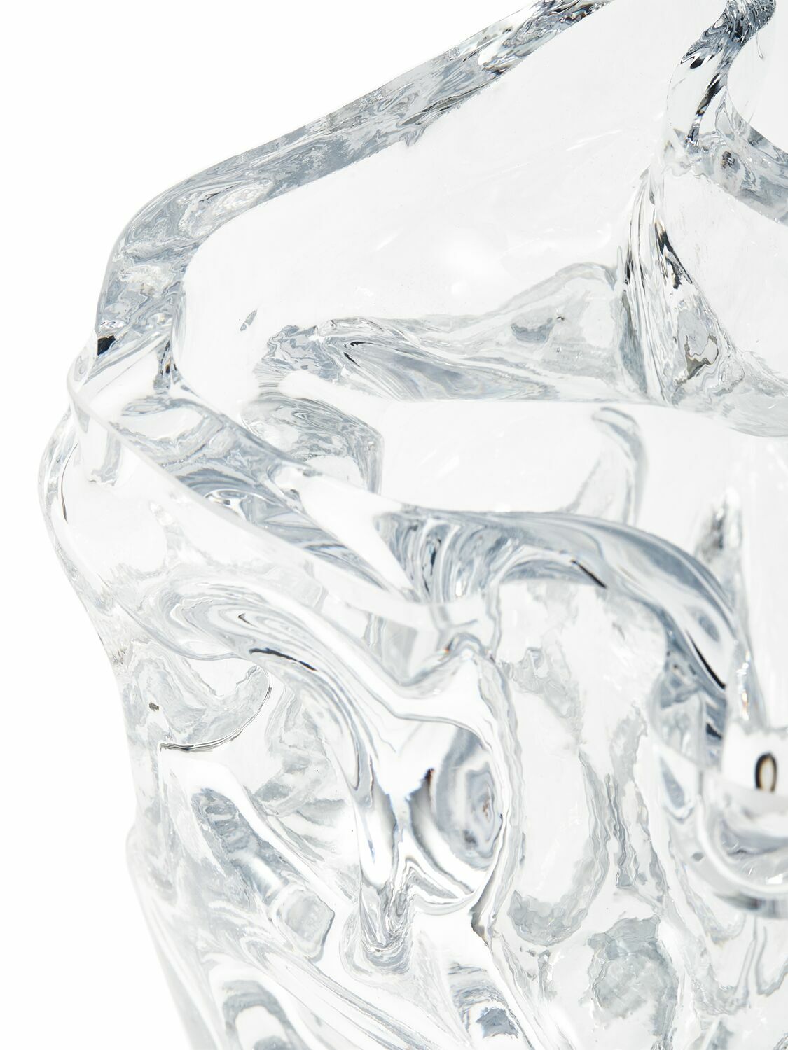 POLSPOTTEN Clear Ice Glass Vase