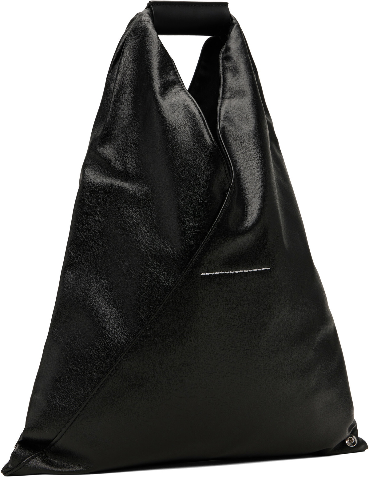 MM6 Maison Margiela Black Classic Small Triangle Tote