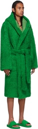 Bottega Veneta Green Teddy Shearling Robe