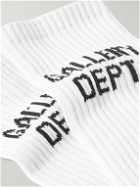 Gallery Dept. - Clean Logo-Jacquard Ribbed Recycled Cotton-Blend Socks