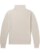 The Row - Daniel Ribbed Cashmere Rollneck Sweater - Neutrals