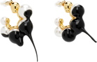 Ottolinger Dipped Pearl Mini Hoop Earrings