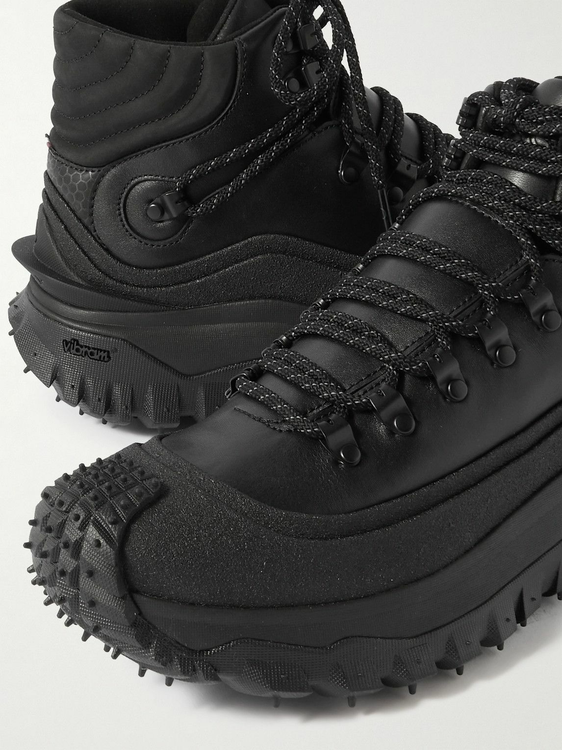 Moncler - Trailgrip GTX Leather Hiking Boots - Black Moncler display picture 3