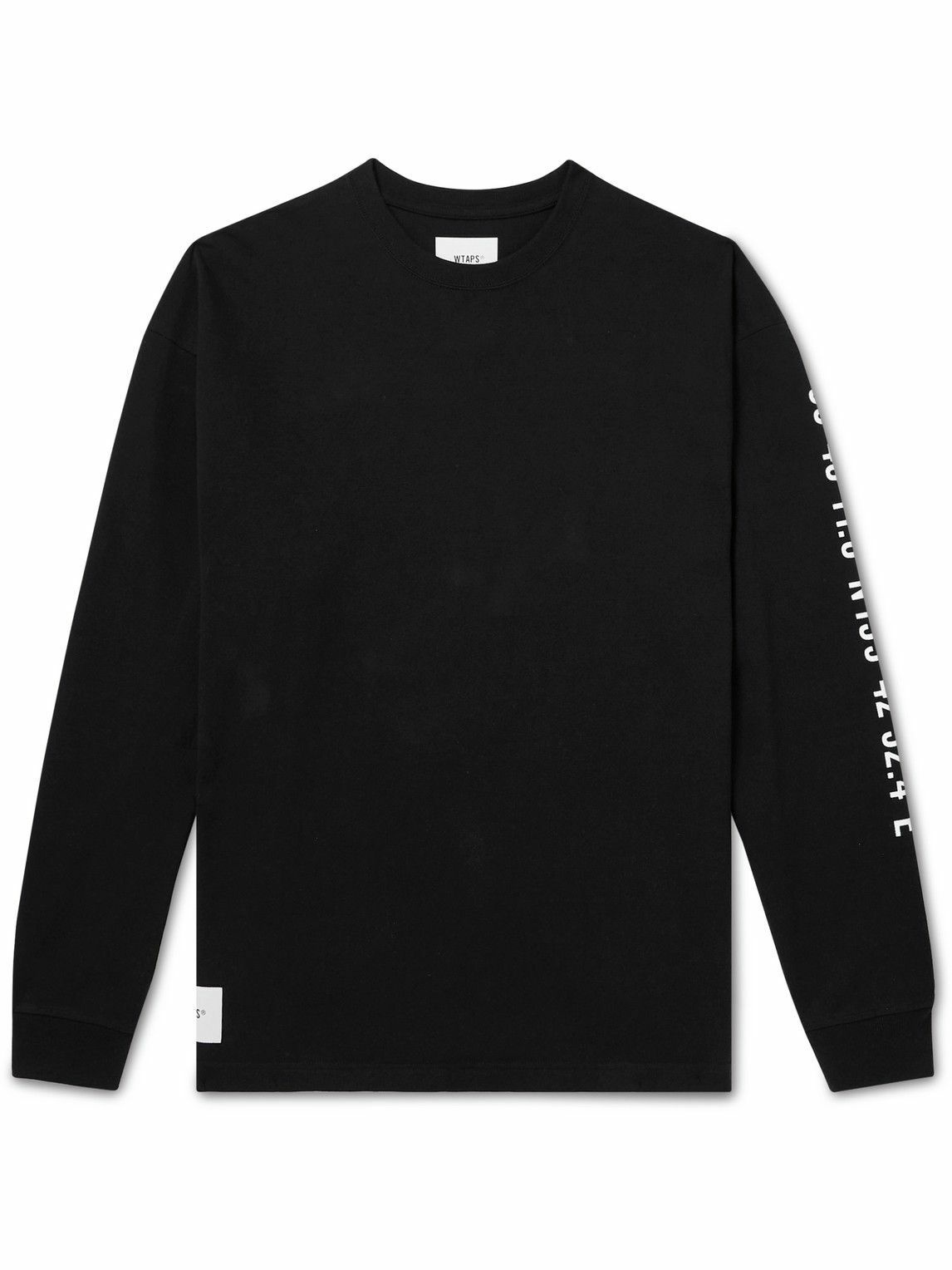 WTAPS - Logo-Appliquéd Printed Cotton-Jersey T-Shirt - Black WTAPS