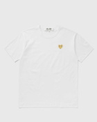Comme des Garçons Play T-SHIRT GOLD EMBLEM KNIT White Mens Shortsleefe
