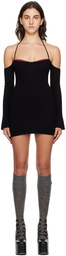 GUIZIO Black Rosemere Minidress