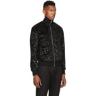 Versace Black Lurex Brocade Sweater