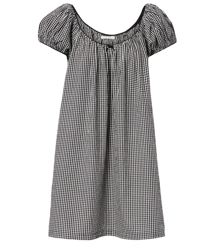 Photo: Dôen Julia gingham cotton poplin minidress