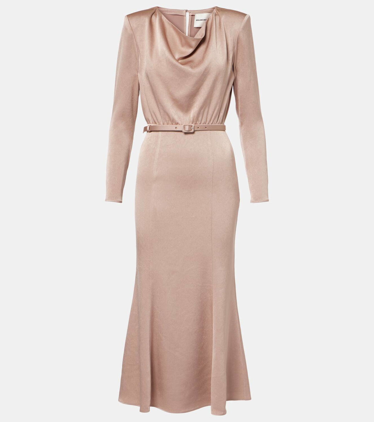 VIP【関税送料無料】希少 Roland Mouret Satin crepe dress Satin Crepe Midi Dress in Cream – Roland Mouret