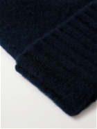 Mr P. - Ribbed Brushed-Lambswool Beanie
