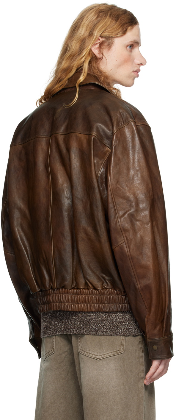 COOR Brown A-2 Leather Jacket COOR