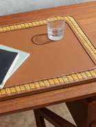 Ralph Lauren Home - Bailey Rattan-Trimmed Leather Desk Blotter