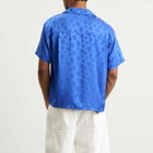 Honor the Gift Men's Polka Dot Vacation Shirt in Blue