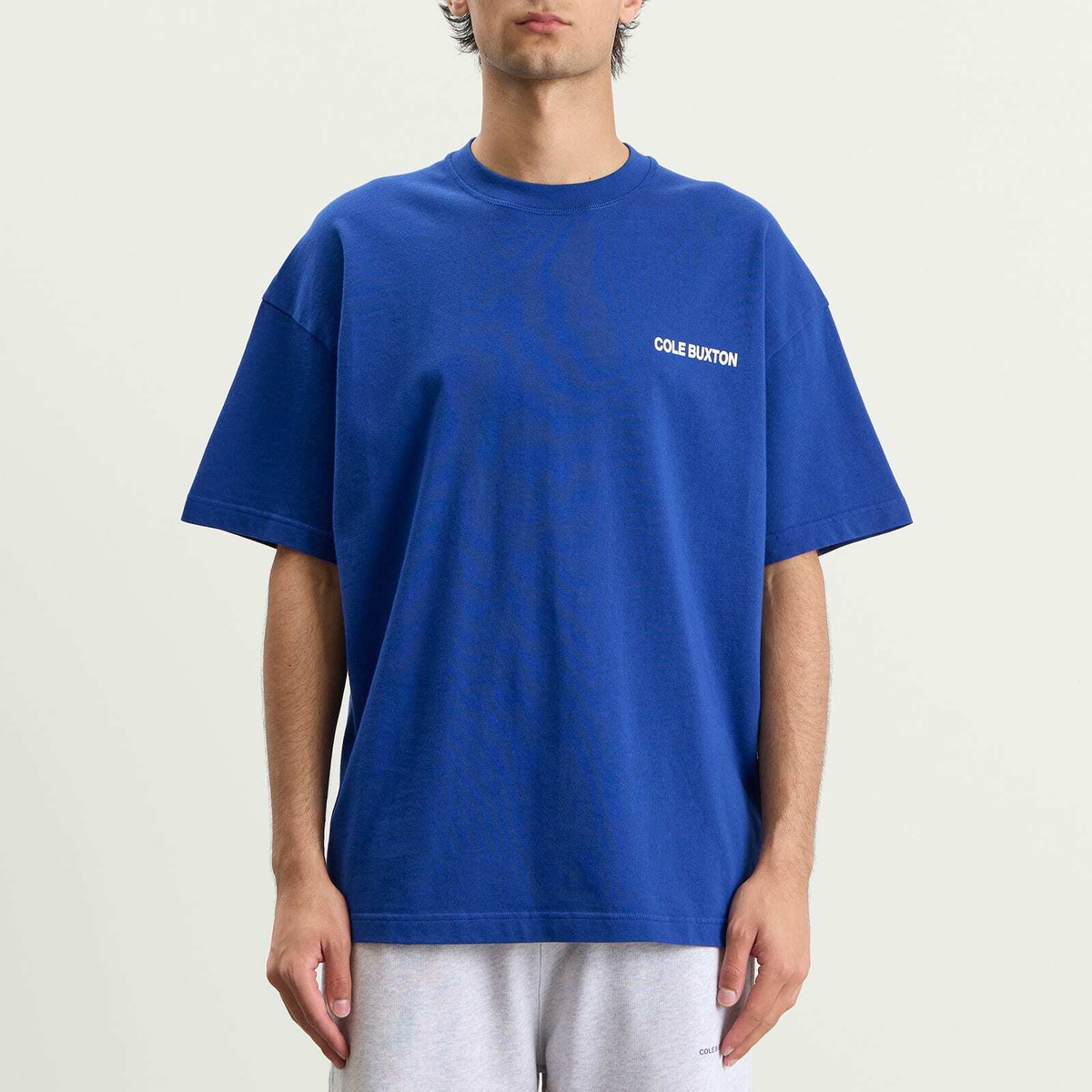 Cole Buxton Men's CB Sportswear T-Shirt in Cobalt Blue