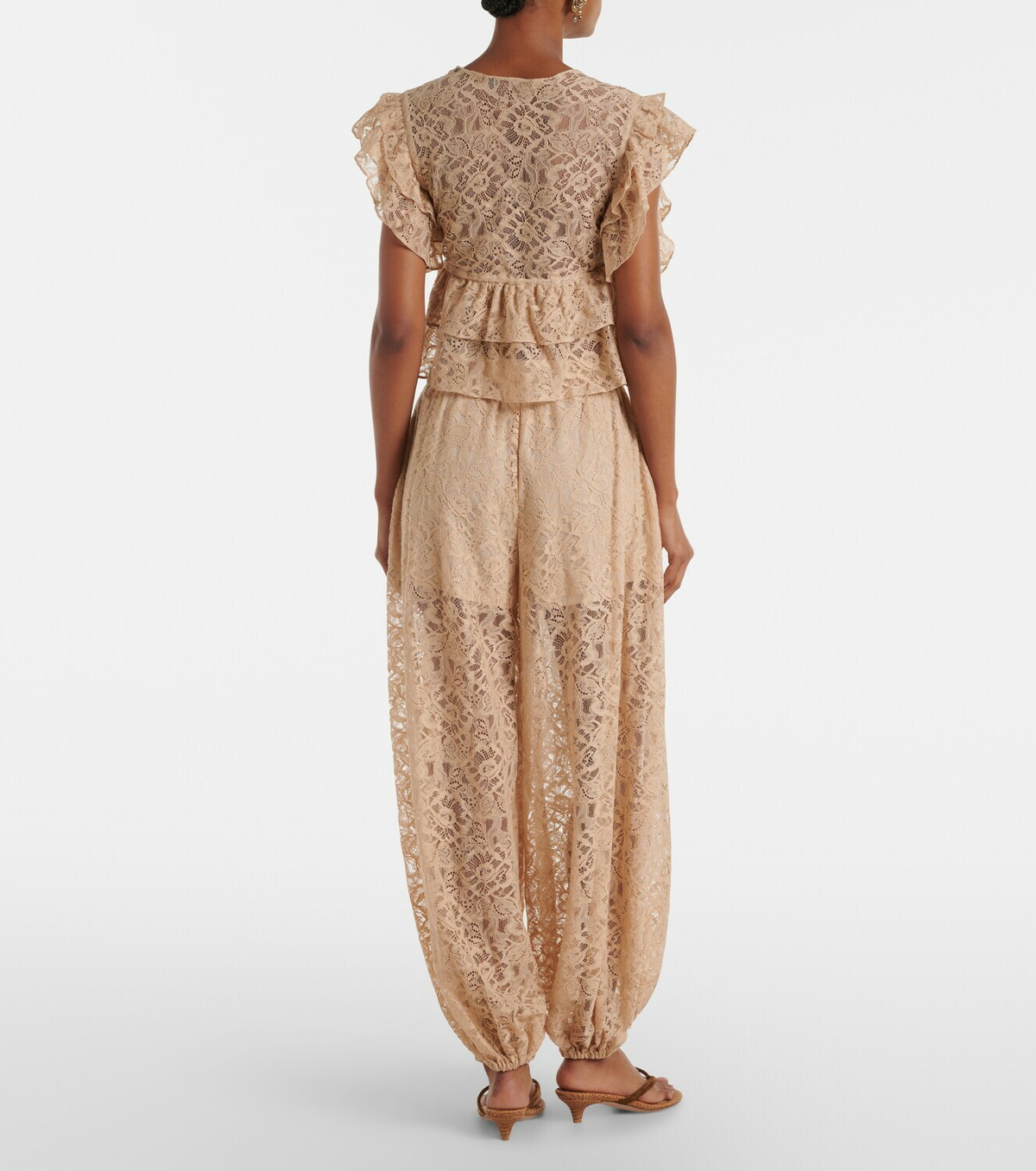 Adriana Degreas Lace balloon pants