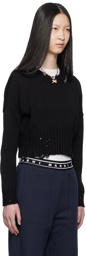 Marni Black Dishevelled Sweater